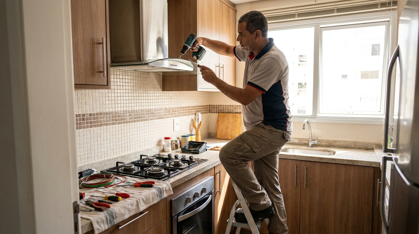 Instalação de Exaustor em Palhoça‑SC