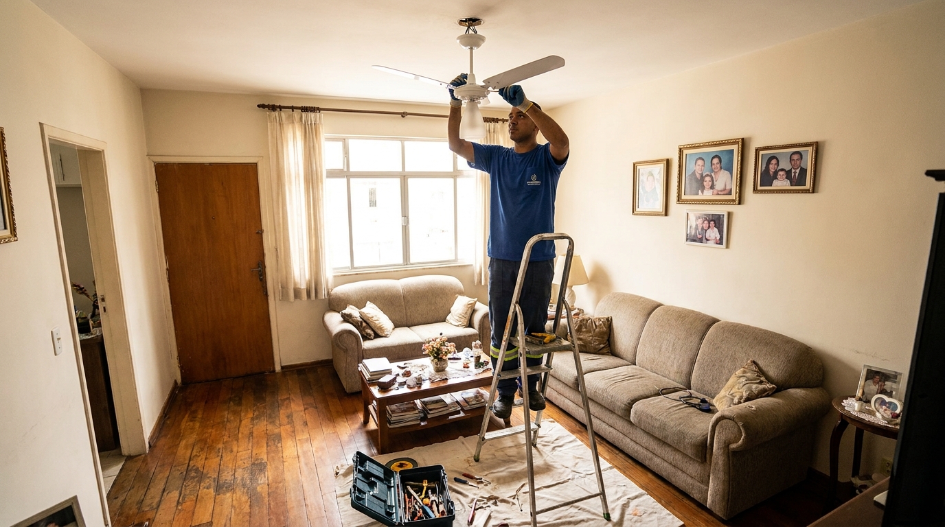 Substituição de Ventilador em Palhoça‑SC